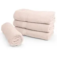 Borg Økologisk håndkle - 100 % GOTS-sertifisert bomull - Badelaken 100x150 cm - Beige