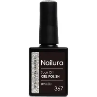 Nailura Gel Polish 10 ml - 367 Steel Gray Sparkle