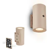 Briloner LED-batteridrevet vegglampe Isy, beige, plast, 3000 K