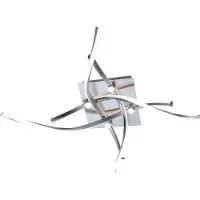 Paul Neuhaus LED-taklampe Polina, 4 lyskilder, sølv, dimbar