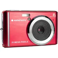 Agfa AgfaPhoto Realishot DC5200, 21 MP, 5616 x 3744 piksler, CMOS, HD, 89 g, Rød