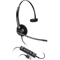HP Poly Poly EncorePro 515 - EncorePro 500 series - hodesett - on-ear - kablet - USB-A - svart - Certified for Skype for Business