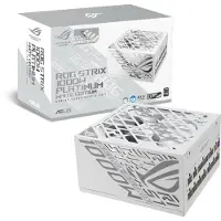 Asus ROG STRIX PLATINUM 1000W White (ROG Equalizer) Strømforsyning (PSU) - 1000 Watt - ATX 3.1 - 80 Plus Platinum sertifisert