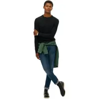 Superdry Classic Essential Grandad Langarmet T-skjorte