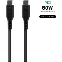FIXED - USB-kabel - 24 pin USB-C (hann) til 24 pin USB-C (hann) - USB 2.0 - 2 m - USB Power Delivery (60W) - svart