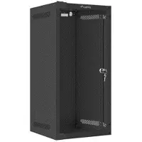 Lanberg - Rack skap - veggmonterbar - RAL 9004, svart - 12U - 10