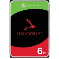 Seagate IronWolf ST6000VN006 - Harddisk - 6 TB - intern - 3.5 - SATA 6Gb/s - buffer: 256 MB - med 3-års Rescue Data Recovery
