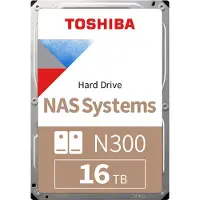 Toshiba N300 NAS - Harddisk - 16 TB - intern - 3.5" - SATA 6Gb/s - 7200 rpm - buffer: 512 MB