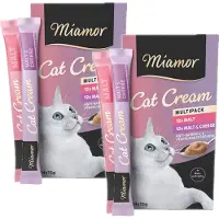 Miamor Cat Snack Malt Cream & Malt-Ost Multiboks - 48 x 15 g