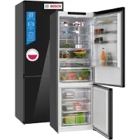 Bosch Serie 6 KGN49LBCF kombiskap 440 l klasse C 70 cm, svart