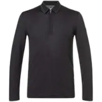 Super.natural Zip Regular Fit Langermet Poloskjorte