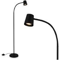 Briloner Gulvlampe Skriva, justerbar, GU10, svart