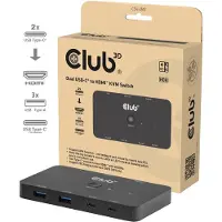 Club 3D CSV-2512 - KVM / lydsvitsj - 2 x KVM/lyd - stasjonær