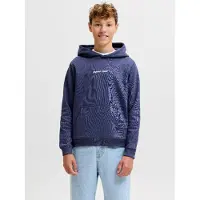 Jack & Jones Hettegenser - JorNørrebro - Noos - Krone Blue - - 12 år (152) - Hettegenser