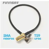 Finnsat adapter cable SMA female - TS9