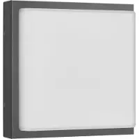 LCD Utendørs LED-vegglampe Ernest, grafitt, bevegelsessensor