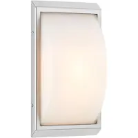 LCD Utendørs vegglampe 052, stål, glass, bevegelsessensor