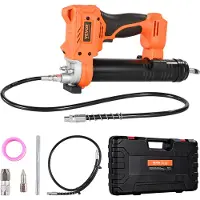 Vevor trådløs fettpresse, 8000 PSI maks. trykk, batteridrevet fettpresse med LED-lys og 35,4-tommers lang slange, kompatibel med 18V Makita-batterier, for smøring av kjøretøy eller maskiner (kun verkt