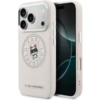 Karl Lagerfeld Point & Choupette Sketch MagSafe-etui for iPhone 17 Pro - Rosa