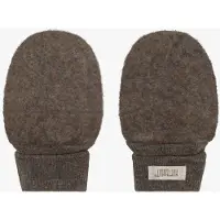 Huttelihut Votter - Ullfleece - 2-lags - Noos - Brown Melert - - 50/56 - Votter