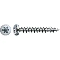 Spax 0201010400503, Skru, Metall, Zink, Tre, Panorama-hode, Torx, Metallisk