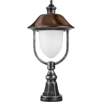 LCD Sokkellampe 1157, svart/kobber