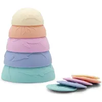 Jellystone Silikonkopper med senkeskiver, 5 stk pastel