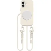 Tech-Protect MagNecklace MagSafe-etui med nøkkelbånd for iPhone 16 - Beige