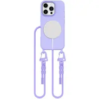 Tech-Protect MagNecklace MagSafe-etui med nøkkelbånd for iPhone 16 Pro Max - Lilla