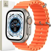 TechProtection Apple Watch Ultra 2/Ultra/9/8/SE (2022)/7/SE/6/5/4 Iconband Pro TPU Reim - 49mm/45mm/44mm/42mm - Oransje