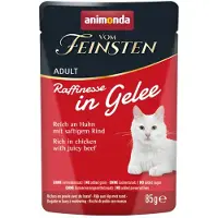 Animonda Adult Raffinesse i gelé 24 x 85 g - rik på kylling med okse
