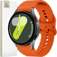 Tech-Protect silikon sportreim til Samsung Galaxy Watch 4/5/5 Pro/6/7/FE – oransje