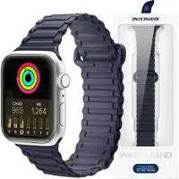 DUX Armor Strap for Apple Watch SE/9/8/7/6/5/4/3/2/1 (41/40/38mm) Silicone Magnetic Band Blue