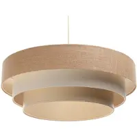 Maco Design Boho hengelampe, krem/beige, Ø 60 cm, høyde 20 cm, jute