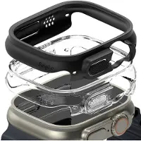 Ringke Slim Apple Watch Ultra/Ultra 2/Ultra 3 Deksel - 49mm - 2 Stk. - Klar & Svart