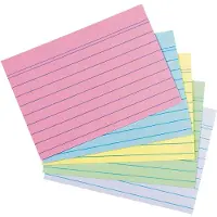 Herlitz 50041145, Flerfarget, A6, Linjerte ark, 180 g/m², 200 stykker