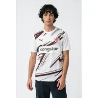 Puma FC St. Pauli 26/27 Away Jersey Men, Clothing, White/Espresso Brown, L