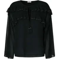 Pepe Jeans for woman. PL3051294 Blouse Lizandra black (L), Casual, Polyester, Long sleeve