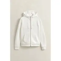 Gant for woman. 4202588 Off-white Tonal Shield zip-up hoodie (XS), Casual, Cotton
