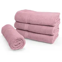 Borg Økologisk håndkle - 100% GOTS-sertifisert bomull - Badehåndkle 70x140 cm - Rosa