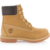 Timberland for woman. TB1103617131 6 Inch Premium Waterproof Leather Booties Brown (39.5 W), Flat, Laces, Casual