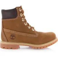 Timberland for woman. TB1103602141 Premium 6 Waterproof Leather Booties brown (40), Flat, 1 to 3 cm, Laces, Casual