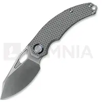 Kunwu Knives ComPadre - Satin - Titanium foldekniv, Diamond Texture