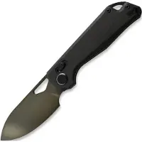 Kunwu Knives Pulsar XL - DLC - Carbon Fiber foldekniv, svart