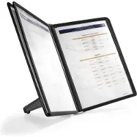 Durable Bordstativ Sherpa Soho A4 med 5 lommer svart