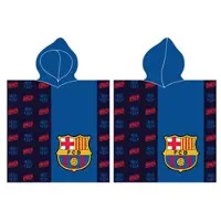 MCU FC Barcelona Poncho badehåndklæde med hætte - 100 procent bomuld