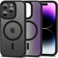 Tech-Protect iPhone 15 Pro Magmat Deksel - MagSafe-kompatibel - Matt Svart