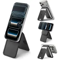 Spigen Slim Fold (Mag Fit) S314-2, Kortholder, Svart, PU lær, Apple, 1 stykker