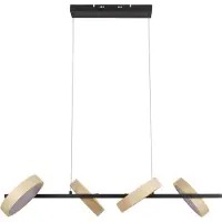 Näve Hengelampe Tessa svart/beige 110 cm Touchdim CCT 4 lyskilder.