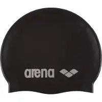 Arena Classic Silicone Cap, Sort, Sølv, Caps, Unisex, Voksen, Svømming, Silikon